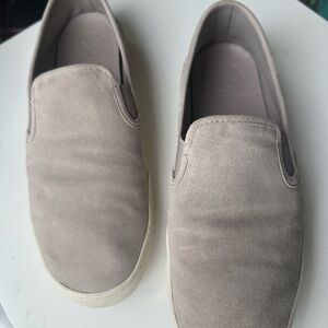 Tory Burch Women's Slip-On Suede Sneakers - Taupe/Gray